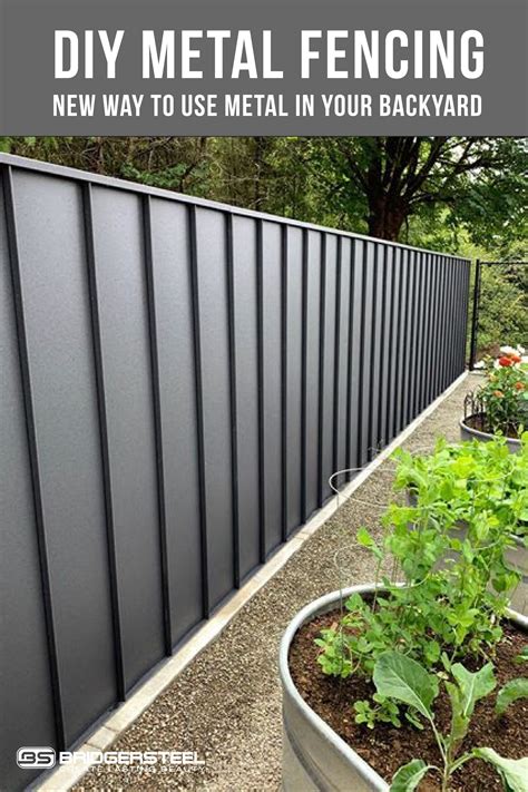 sheet metal privacy fence|metal privacy fencing panels residential.